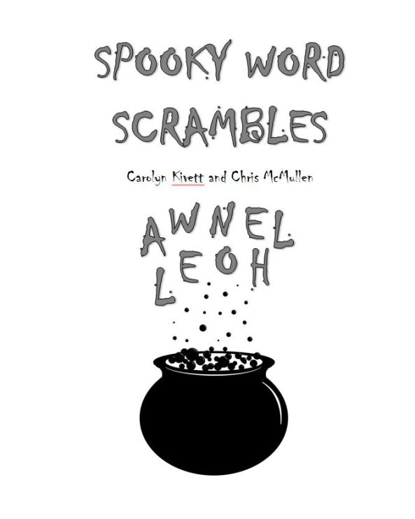 Halloween Scrambles Title Page
